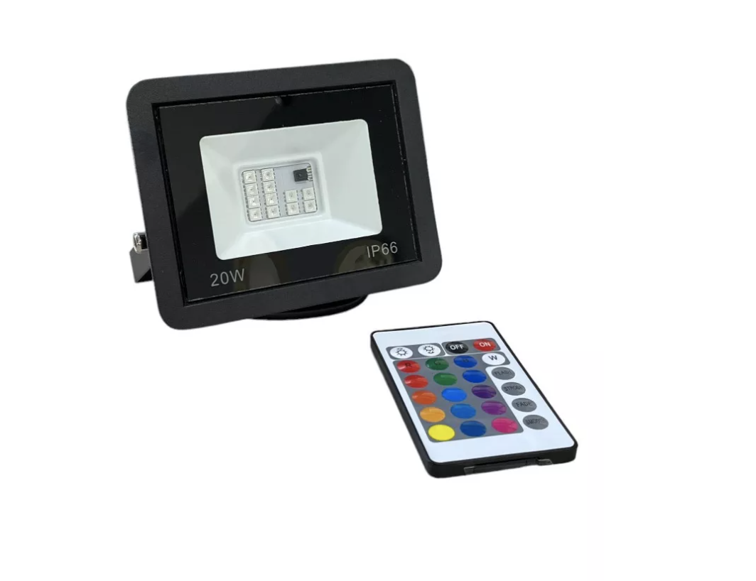 Reflector Rgb 20w Incluye Control